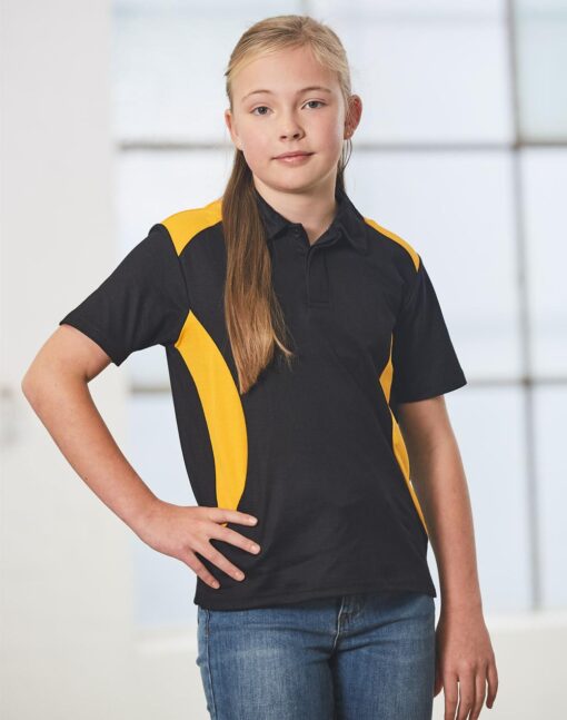 Kids Winner Contrast Short Sleeve Polo