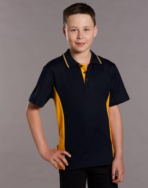 Kids Teammate Contrast Polyester Polo