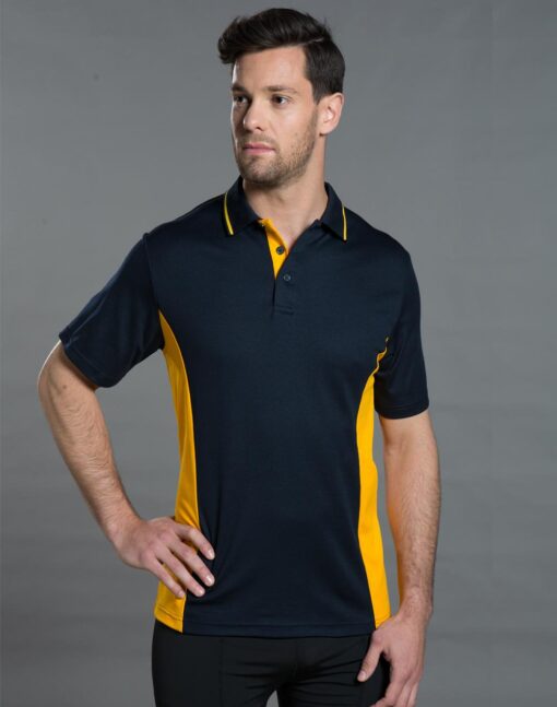 Mens Teammate Contrast Polyester Polo