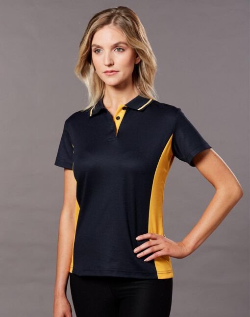 Ladies Teammate Contrast Polyester Polo