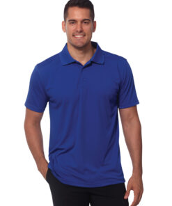 Mens 100% Polyester Icon Cooldry Textured Polo