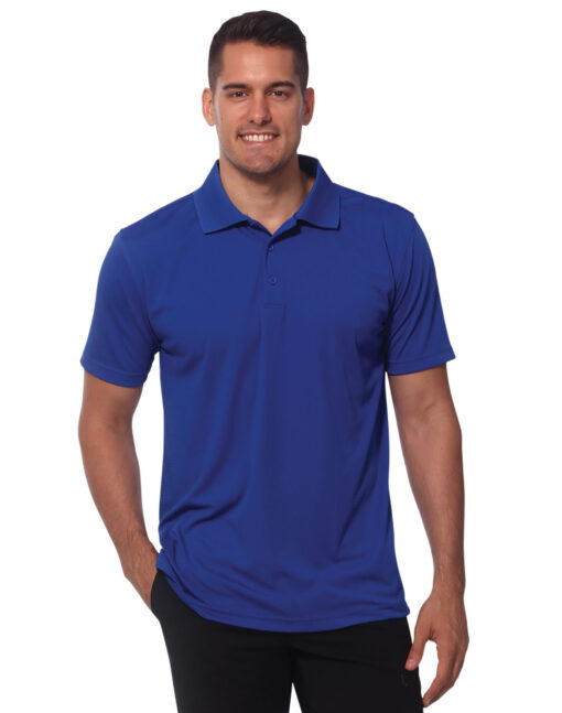 Mens 100% Polyester Icon Cooldry Textured Polo