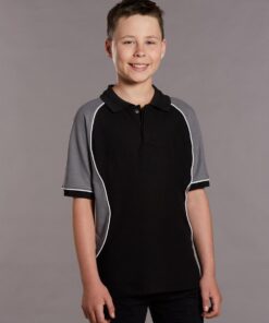 Kids Arena Tri-Colour Poly/Cotton Pique Polo