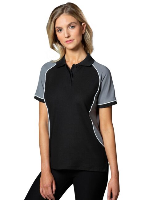 Womens Arena Tri-Colour Poly/Cotton Pique Polo