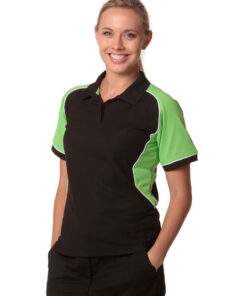 Womens Arena Tri-Colour Poly/Cotton Pique Polo