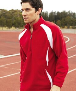 Unisex Adults 1/2 Zip Pull Over Fleece Sports Jacket