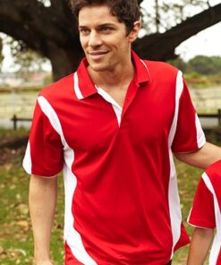 Unisex Adults Breezeway Contrast Polo With Striped Woven Collar