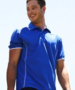 Stitch Feature Essentials-Men'S Short Sleeve Polo