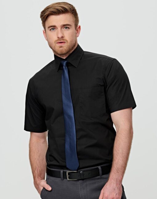 Men's Cotton/Poly Stretch Short Sleeve Shirt