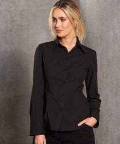 Women's Cotton/Poly Stretch Long Sleeve Shirt