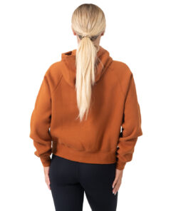 Ladies Cotton Care Half-Zip hoodie