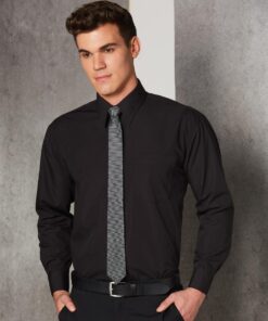 Men's poplin shirt,long sleeve