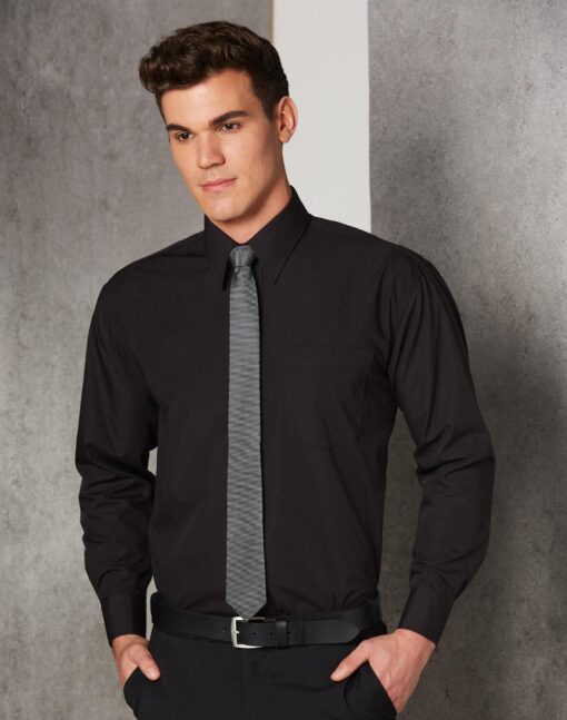 Men's poplin shirt,long sleeve