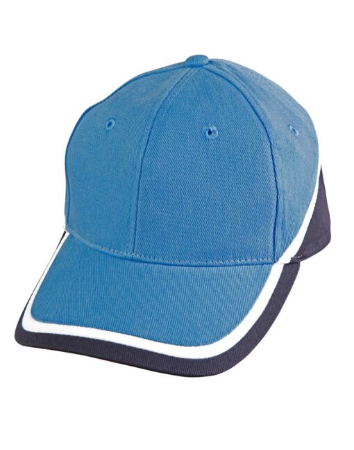 Tri-color sue heavy brushed cotton cap