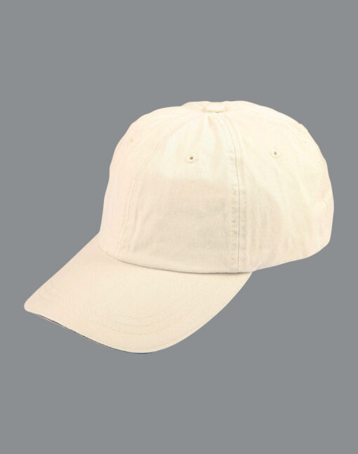 Washed polo cotton unstructured cap sandwich cap