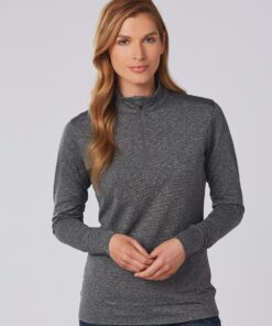 Ladies' Half Zip L/S Sweat Top