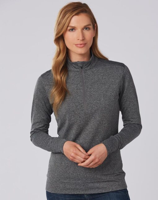 Ladies' Half Zip L/S Sweat Top