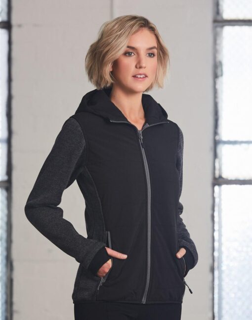 Ladies' Heather Sleeve/Quilted Body Jacket