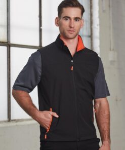 Men's Softshell Contrast Vest