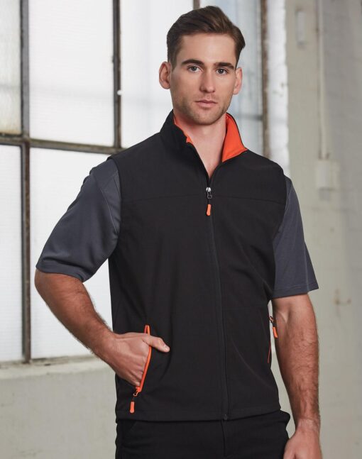 Men's Softshell Contrast Vest