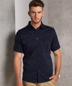 Men's Short Sleeve Military Shirt