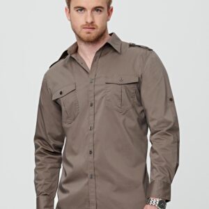 Men's Long Sleeve Military Shirt