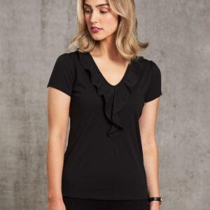 Women's Ruffle Front Blouse