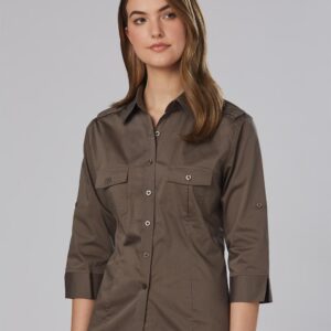 Women's 3/4 Sleeve Military Shirt