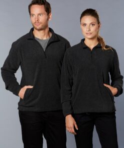 Adult's Half Zip Polar Fleece Pullover