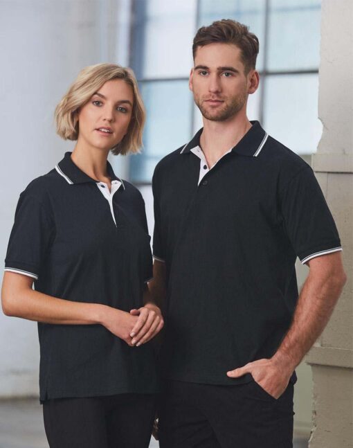 unisex cotton jersey polo