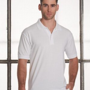 Men's tight pique knit S/S polo