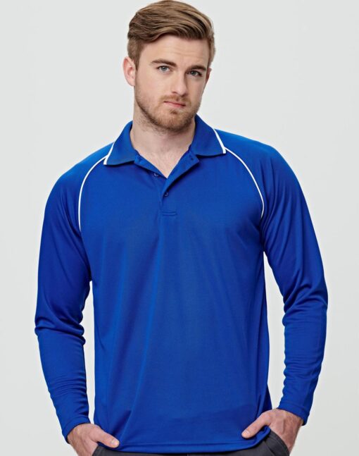 Men's cooldry raglan L/S polo