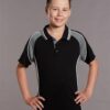 Kids' mini waffle CoolDry Polo