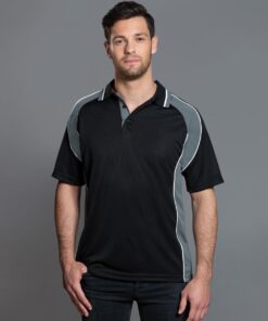 Men's mini waffle coold polo