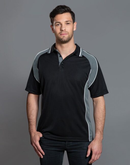 Men's mini waffle coold polo