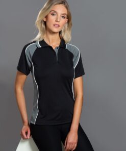 Ladies' mini waffle CoolDry Polo