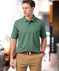 Men's cotton stretch polo