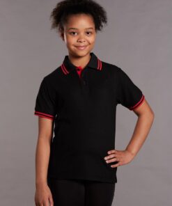 Kids' Truedry Contrast S/S Polo