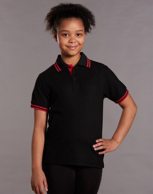 Kids' Truedry Contrast S/S Polo