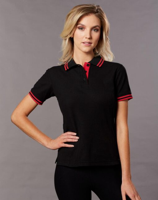 Ladies' Truedry Contrast S/S Polo