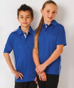 Kids' Ultra Dry Short Sleeve Contrast Polo