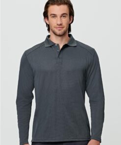 Men's Bamboo Charcoal L/S Polo