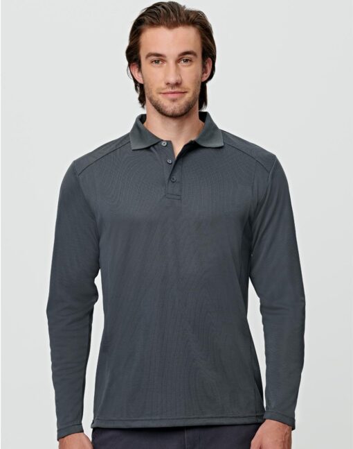 Men's Bamboo Charcoal L/S Polo