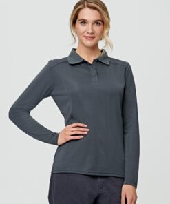 Ladies' Bamboo Charcoal L/S Polo