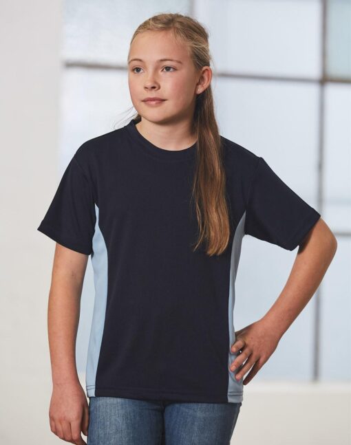 kids cooldry S/S contrast tee