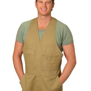 Men's Cotton Drill Action Back Overall-Regular