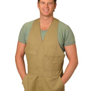 Men's Cotton Drill Action Back Overall-Stout