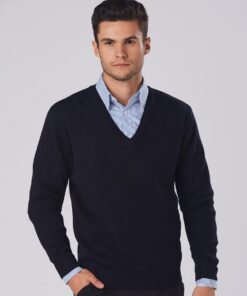 V Neck Wool / Acrylic Knit Jumper