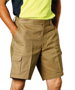 Men's hvy cotton pre-shr drill short