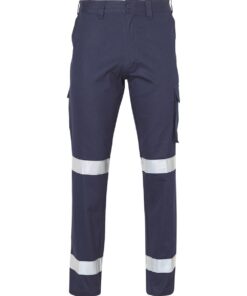 Long fit drill pants with 3M tapes / pocket on leg